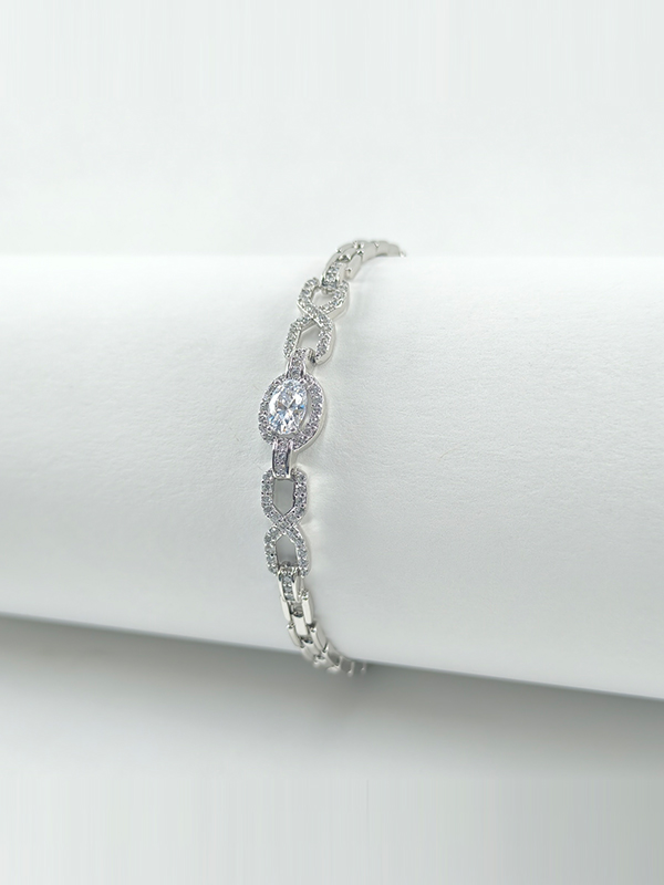 Xuping | Eternal Oval Infinity Pavé Bracelet