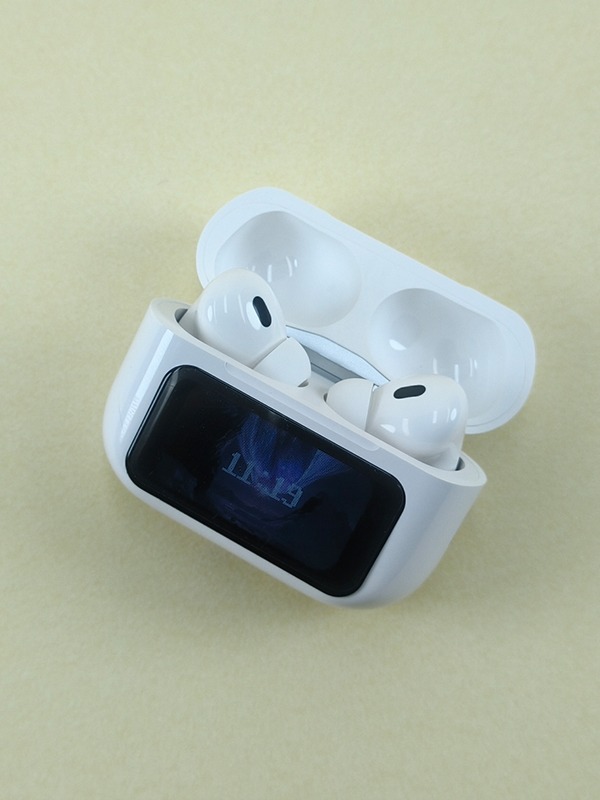A9 Pro Smart Screen Wireless Earbuds White - Image 3