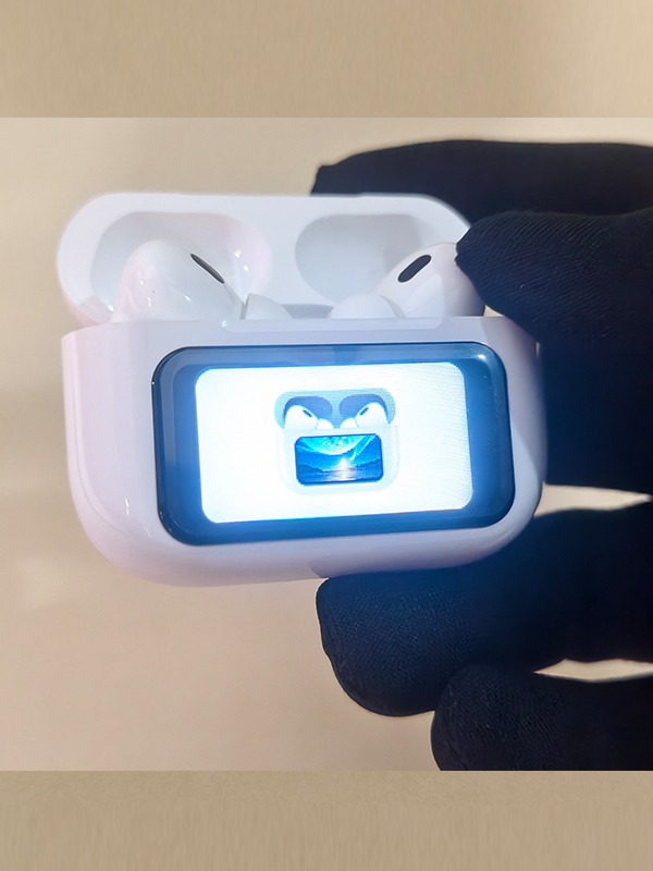 A9 Pro Smart Screen Wireless Earbuds White - Image 4
