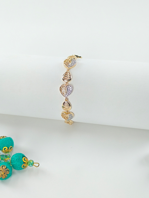 Xuping Heart Filigree Bracelet