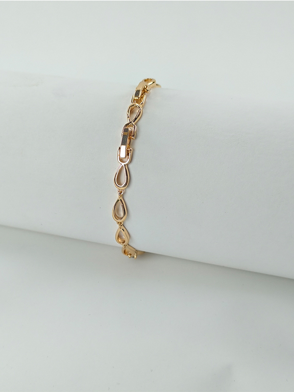 Xuping Golden Halo Solitaire Bracelet - Image 3